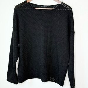 Dorothy Perkins Crew Neck Knitted Sweater in Black - Women’s EU 46 / UK 18 / US